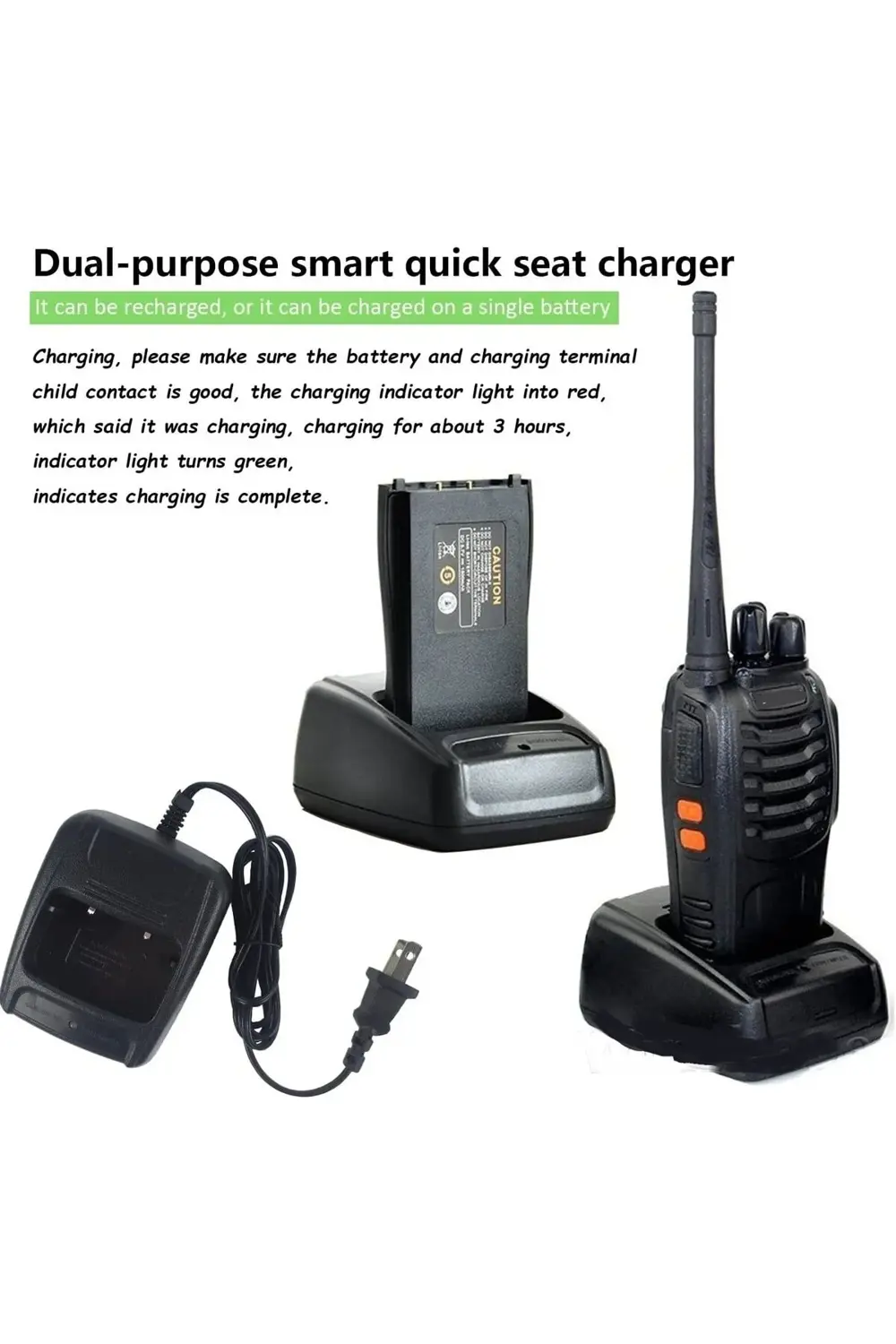 24 Adet Siyah Pratik Kullan Telsiz Depo Haberleşme Pmr Lisanssız