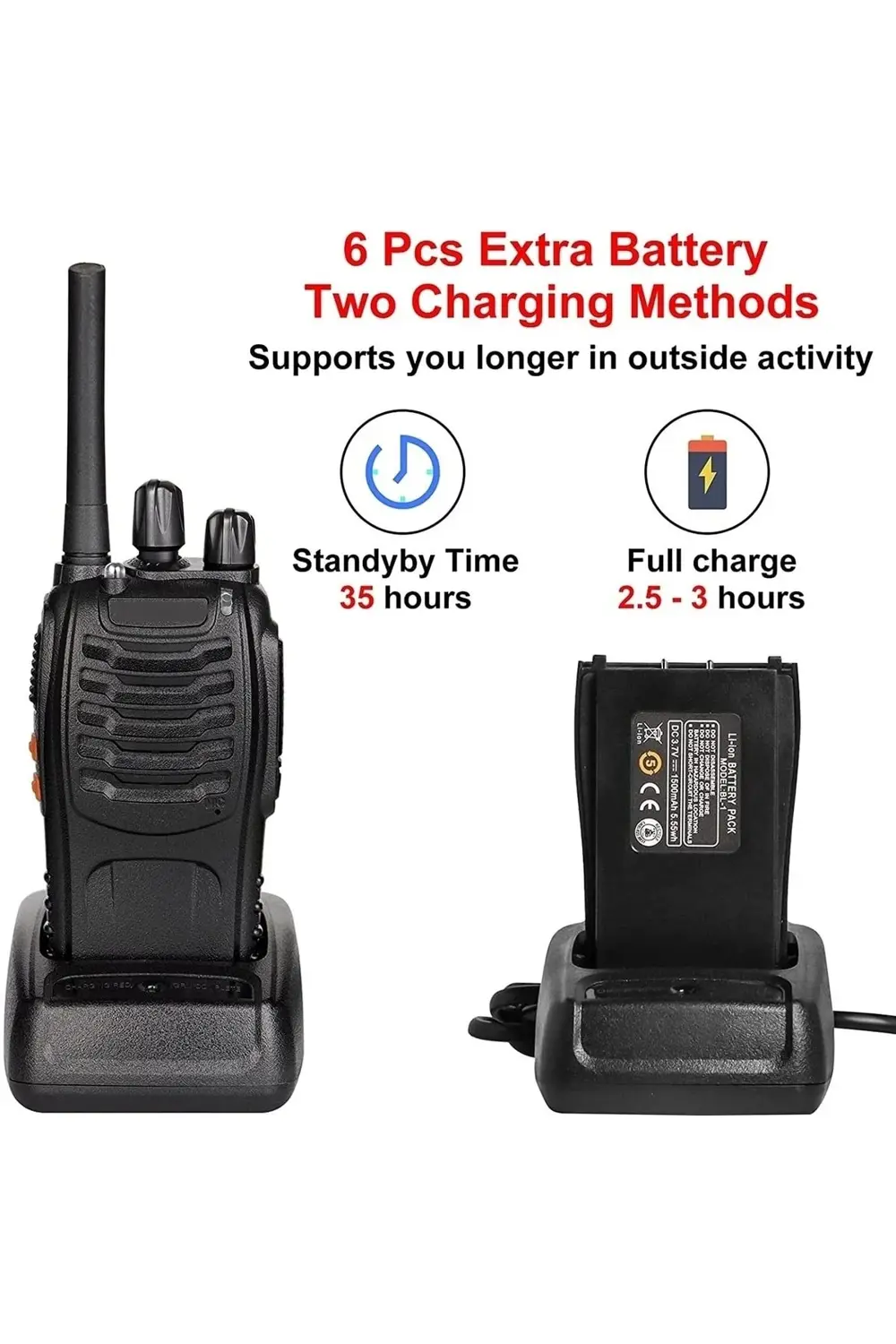 24 Adet Siyah Pratik Kullan Telsiz Depo Haberleşme Pmr Lisanssız