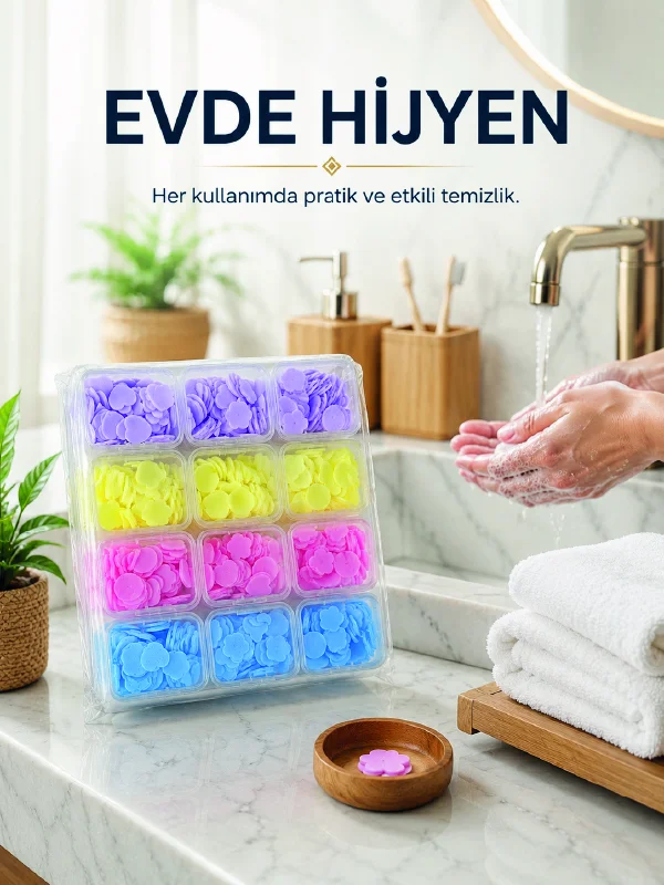 24 Adet Tek Kullanımlık Yaprak Sabun
