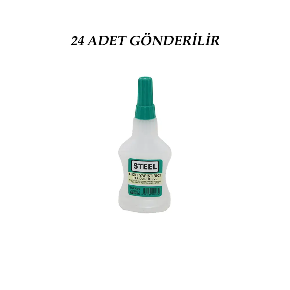 24 ADET WİNCELL STEEL HIZLI YAPIŞTIRICI 37GR 200ML MDF-AHŞAP-META