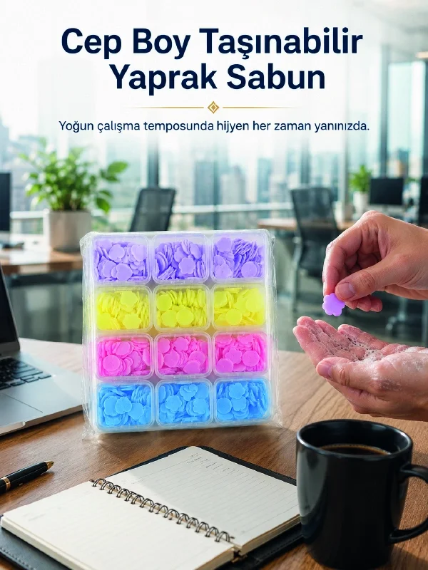 24 Adet Yaprak Sabun ile Pratik Hijyen 24 Adet Yaprak Sabun ile Pratik Hijyen