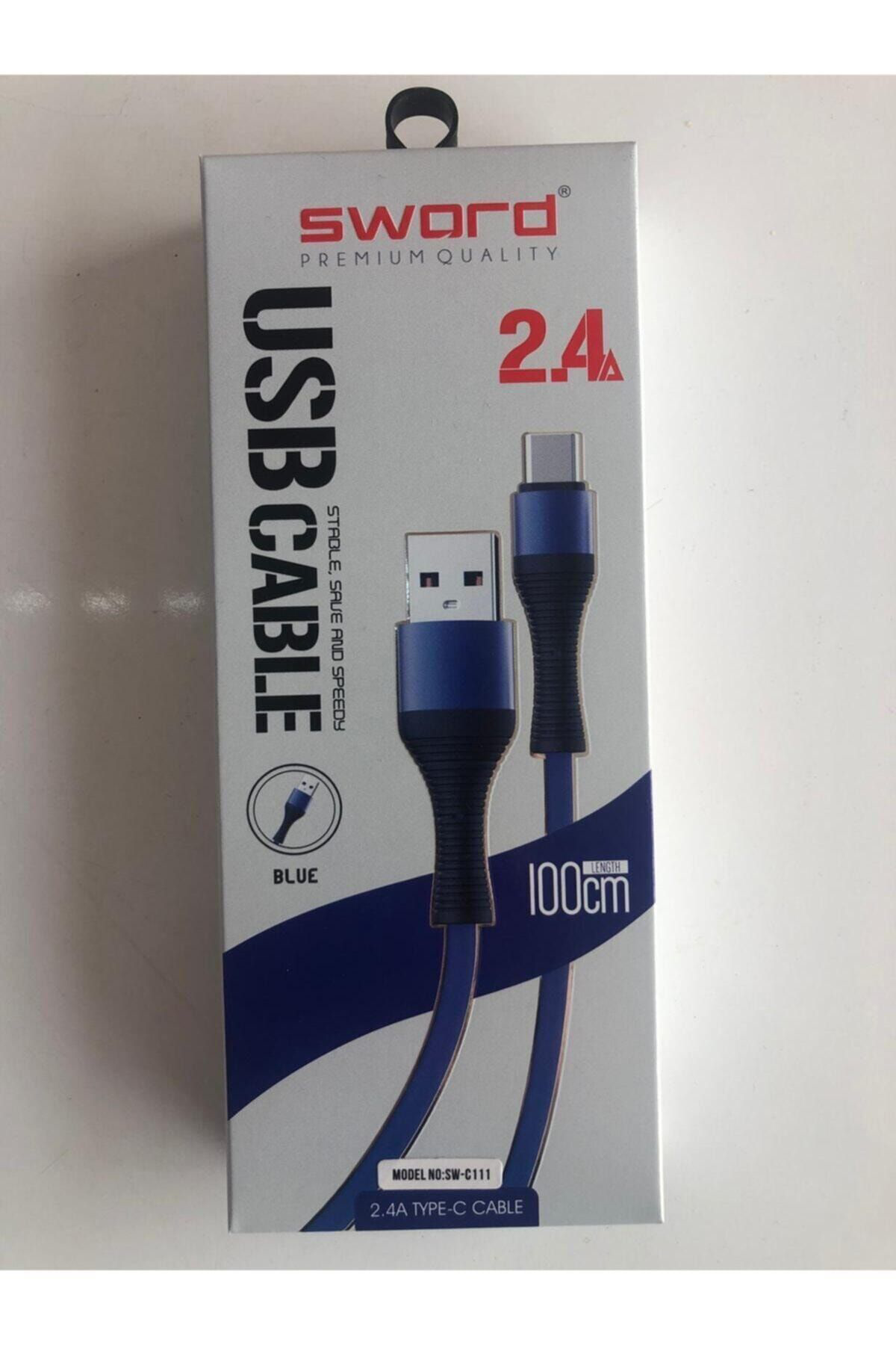 Sword 2.4 Amper Type-C High-Speedy Şarj Kablosu