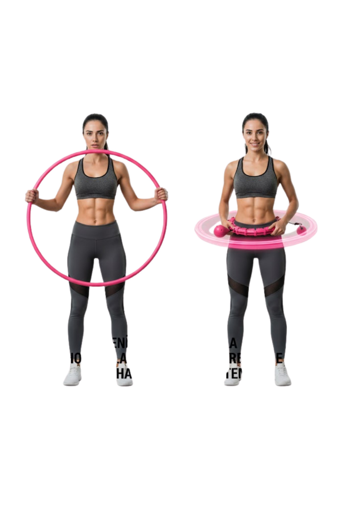 24 Bölüm Akıllı Hula Hoop Bel Masajlı Düşmeyen Spor Çemberi - Lis