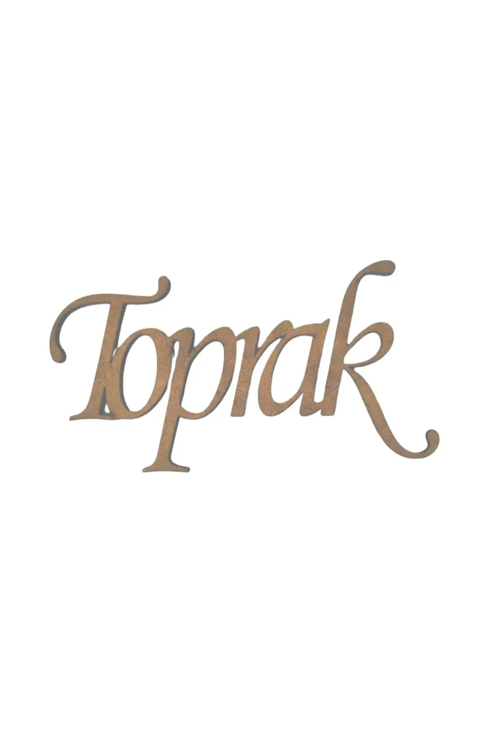 Leylaser 24 Cm Genişliğinde 3 Mm Ham Ahşap İsimlik