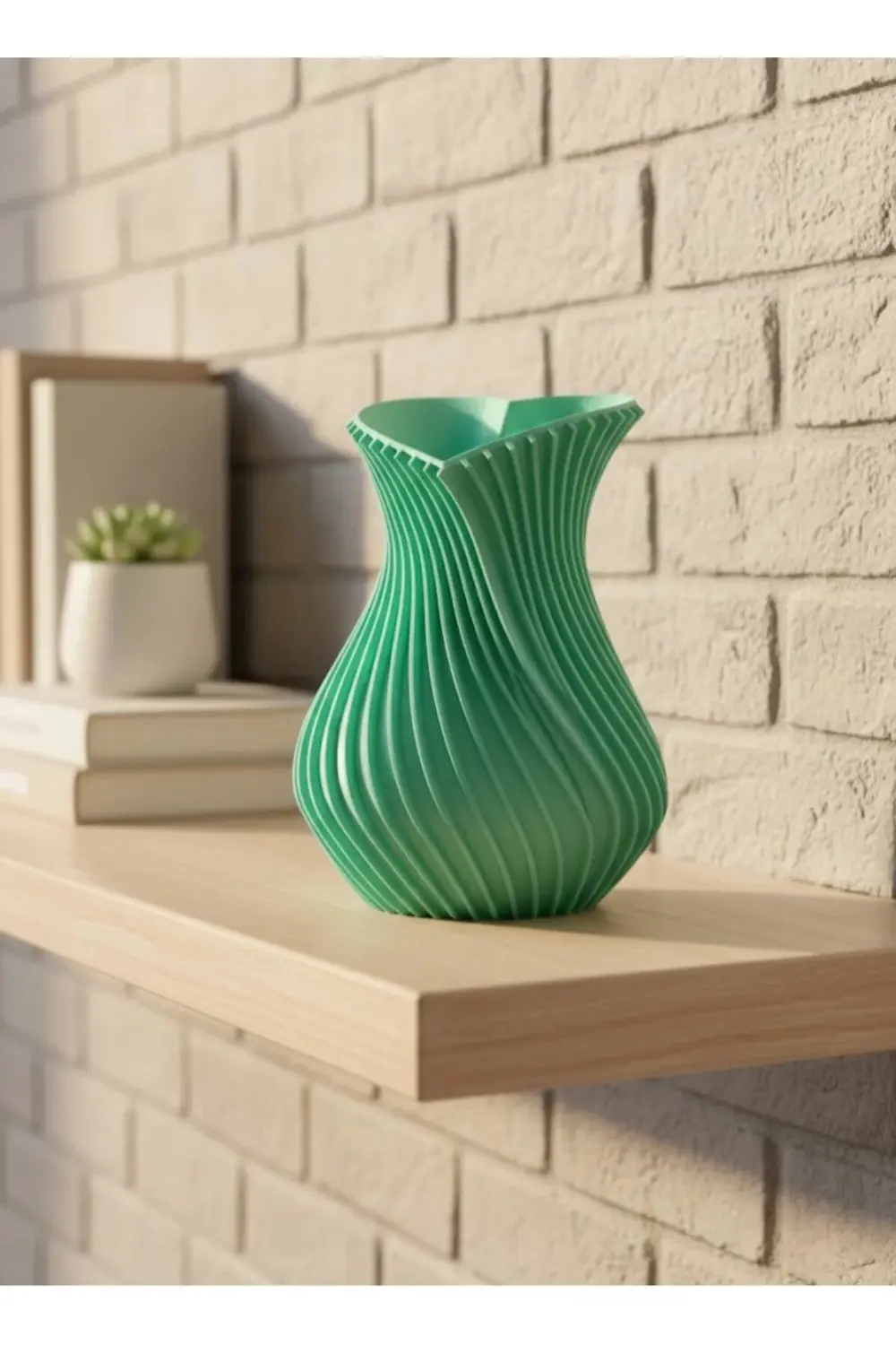 24 Cm Turkuaz Kalp Formlu Büyük Boy Vazo Es Dekor Ürünü