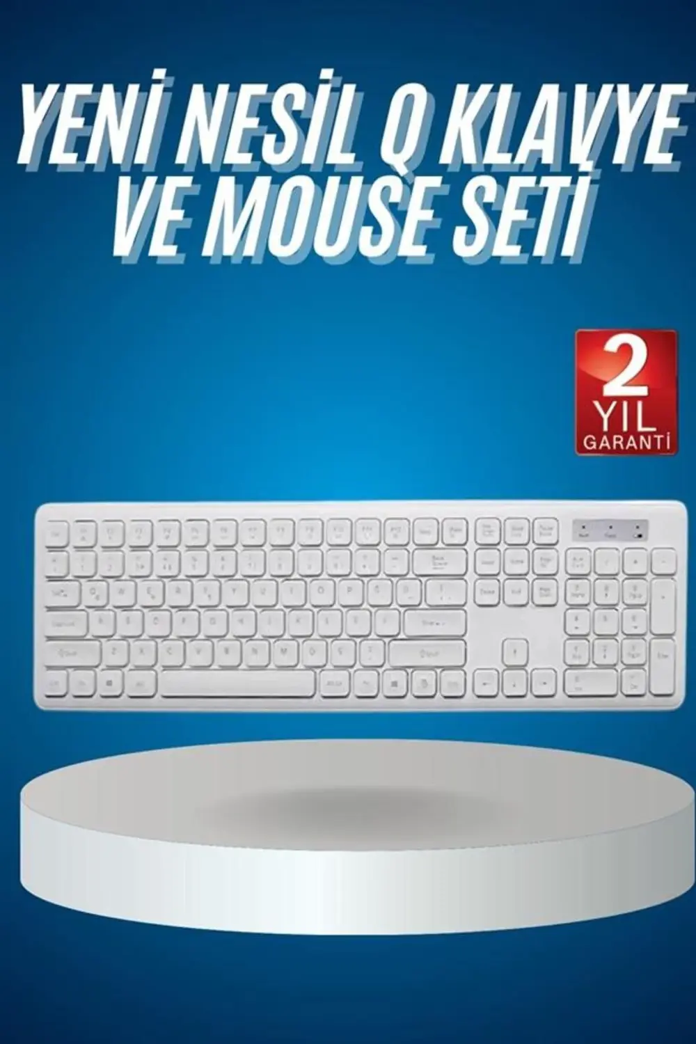 2.4 Ghz Wireless Kablosuz Klavye Mouse Seti Tv Pc Uyumlu