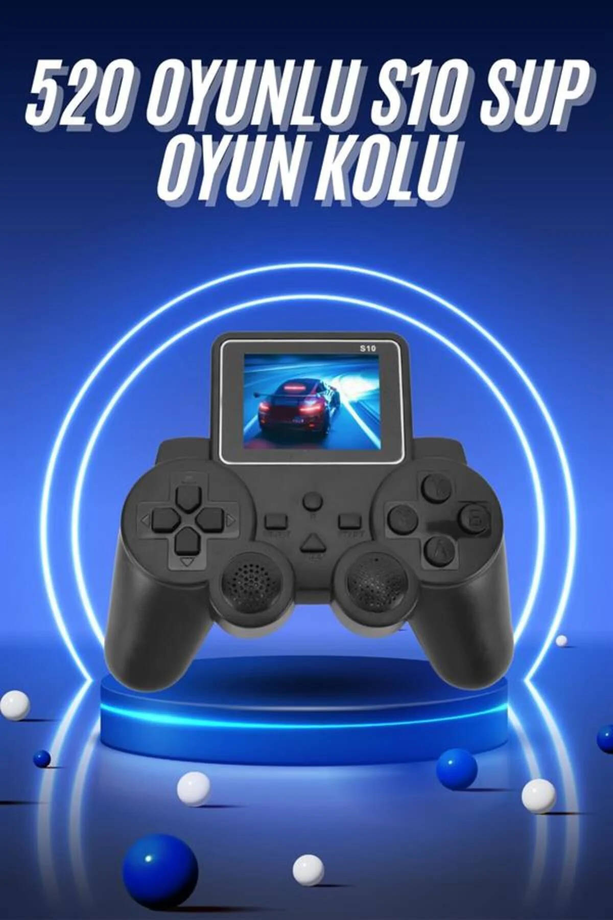 2.4 İnç Ekran 520 Oyunlu Retro Temalı Kablosuz Oyun Kolu El Atari