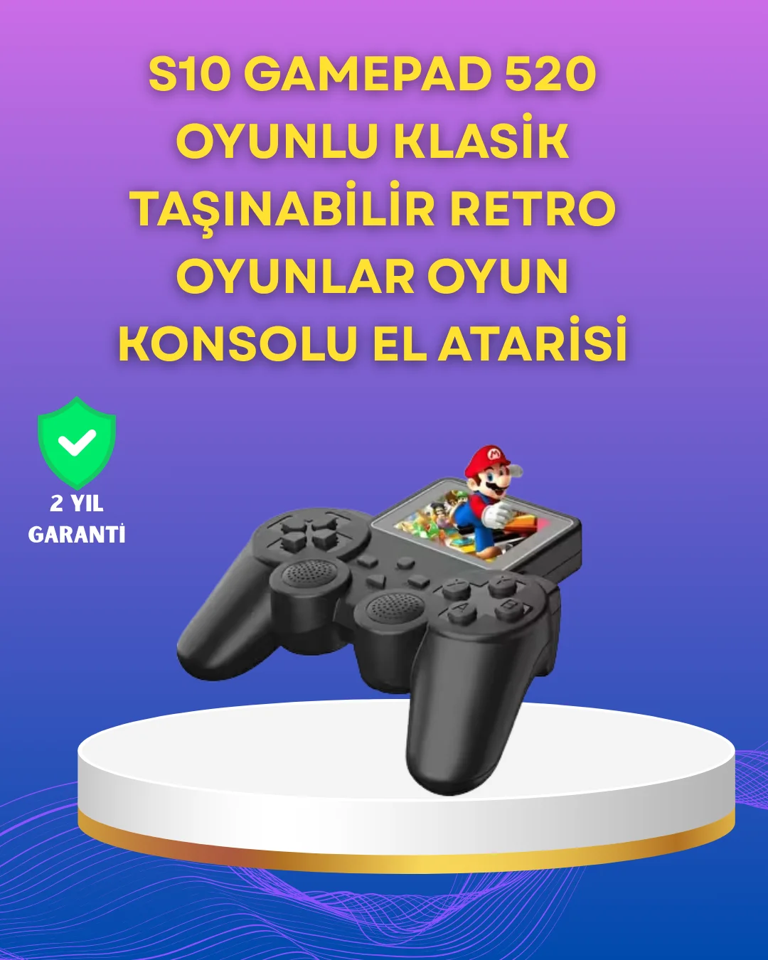 2.4 İnç Ekranlı 500 Oyunlu Taşınabilir Retro Oyun Konsolu, Şarjlı El Tipi Mini 2.4 İnç Ekranlı 500 Oyunlu Taşınabilir Retro Oyun Konsolu, Şarjlı El Tipi Mini
