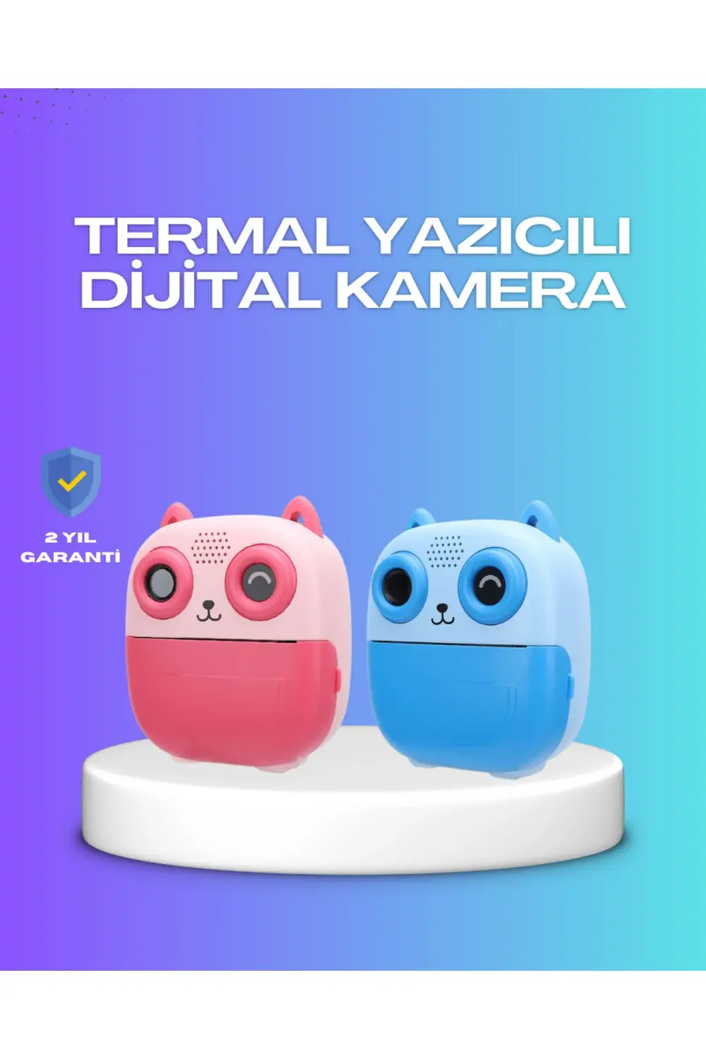 2.4 İnç Ekranlı Çocuk Fotoğraf Makinesi 6X Zoom Özellikli