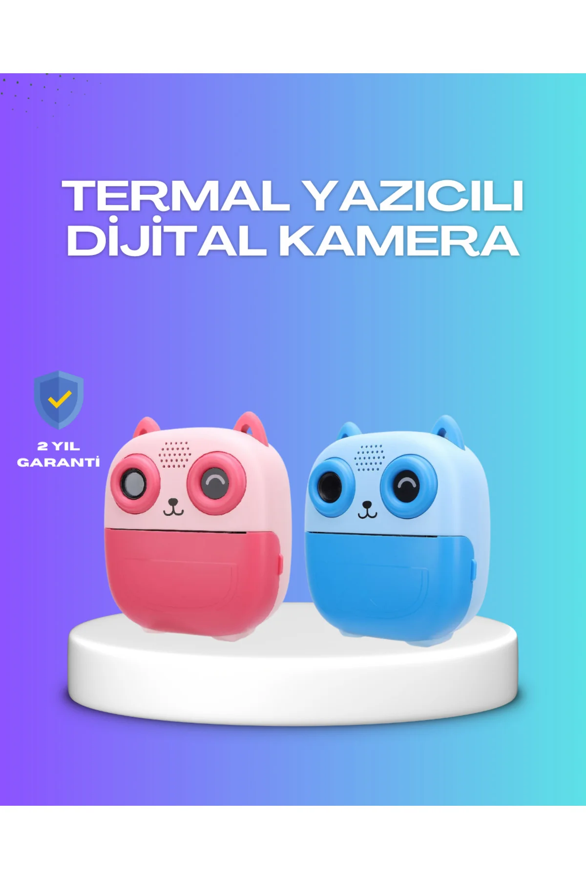 2.4 İnç Ekranlı Çocuk Fotoğraf Makinesi 6X Zoom Özellikli