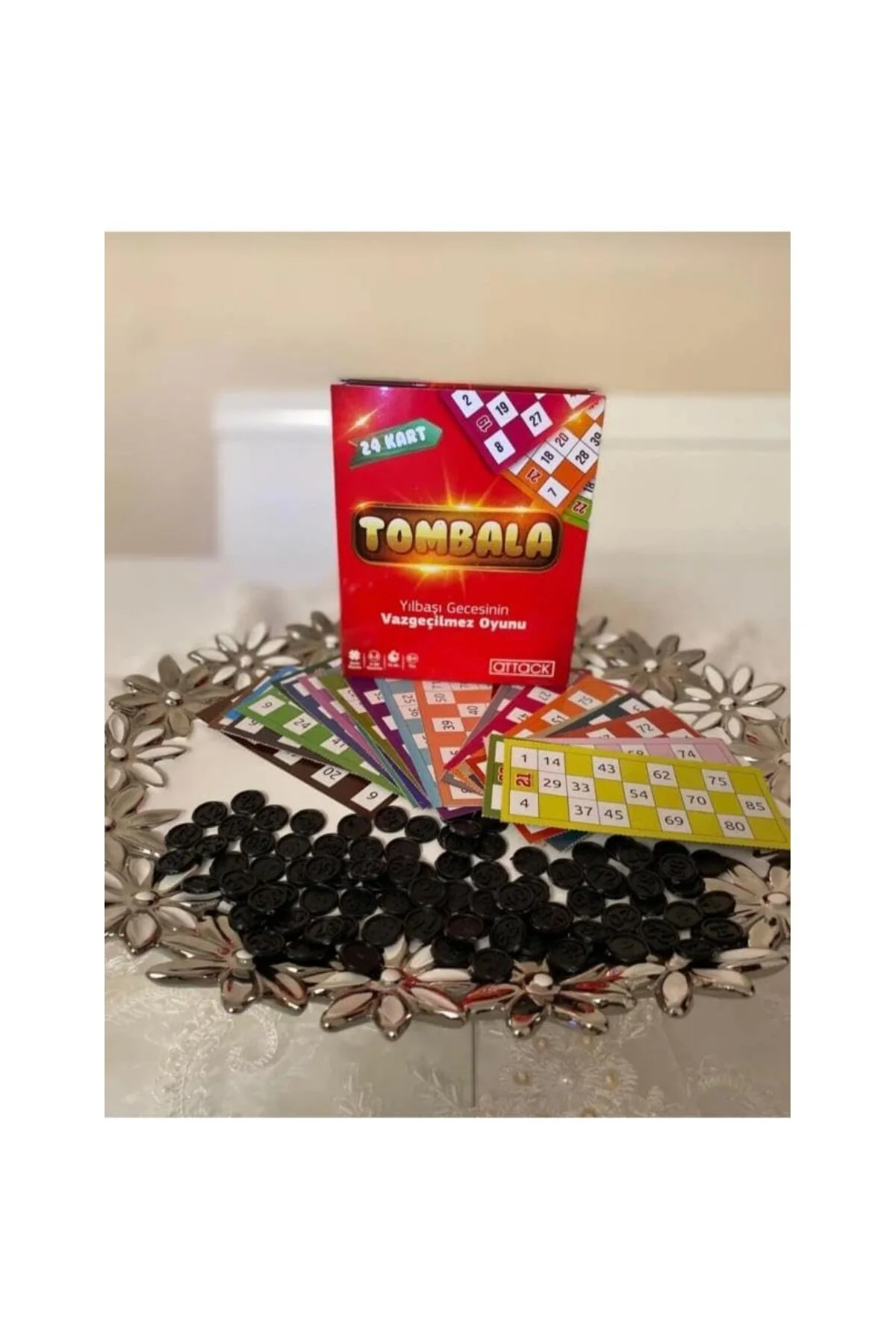 24 kartlı tombala seti