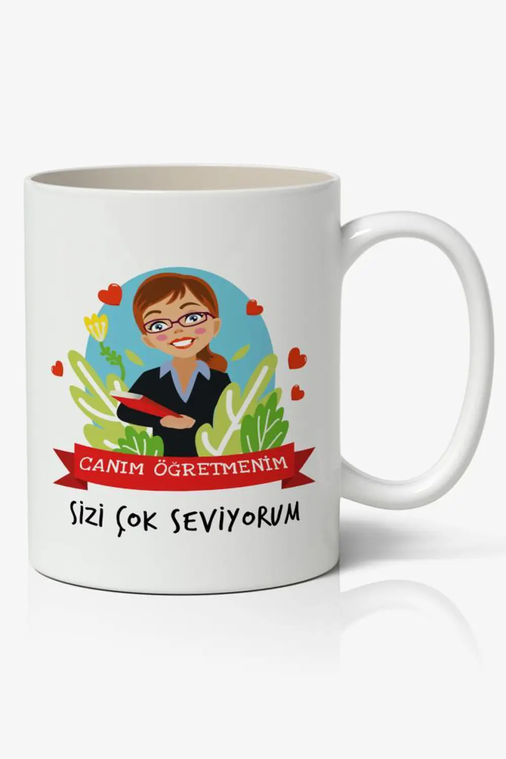 24 Kasım Öğretmenler Günü Tasarımlı Kupa Bardak Baskılı Kahve Kup
