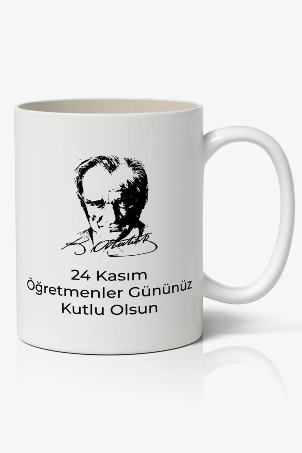 24 Kasım Öğretmenler Günü Tasarımlı Kupa Bardak Baskılı Kahve Kup