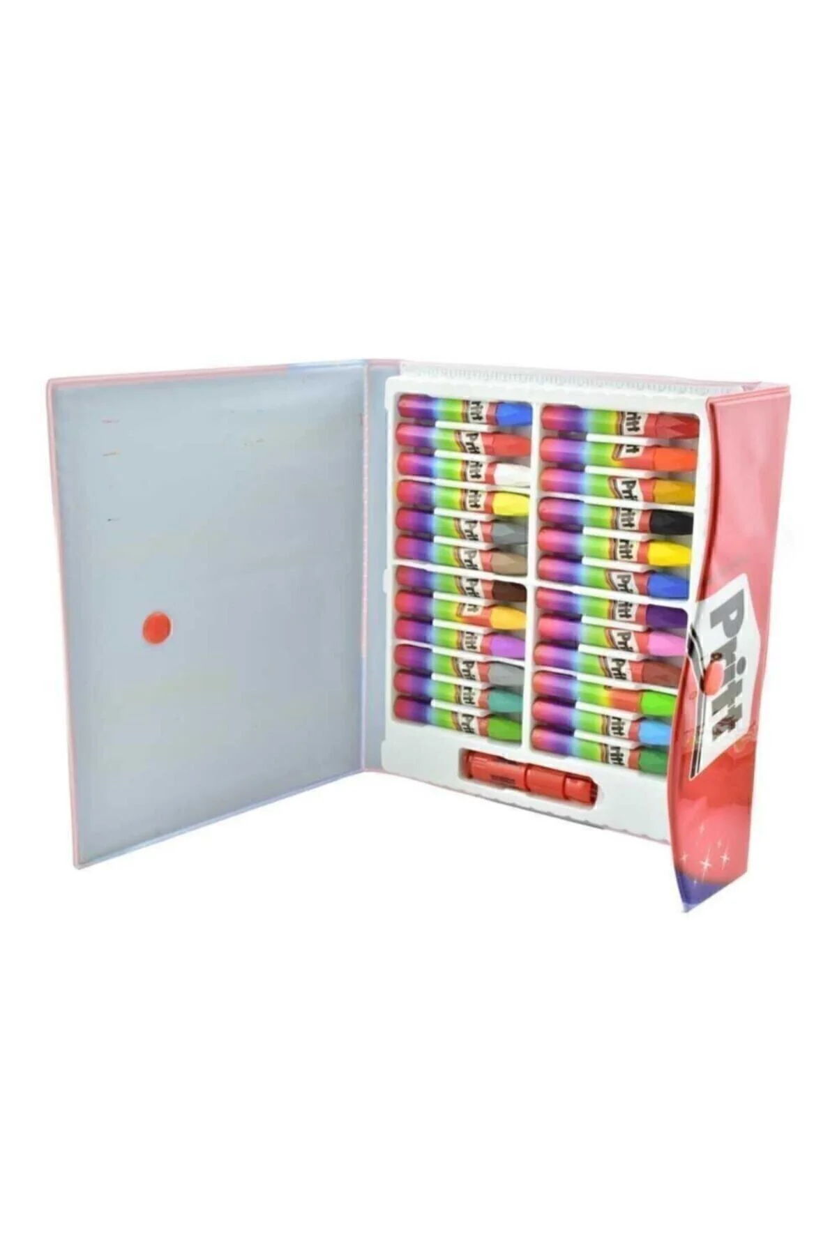 24 Lü Pastel Boya Çantalı Pastel 24 Renk Tutacak
