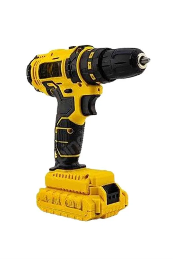 24 Parça Çift Bataryalı Darbeli Matkap Seti ve LED Işıklı Vidalama Aracı