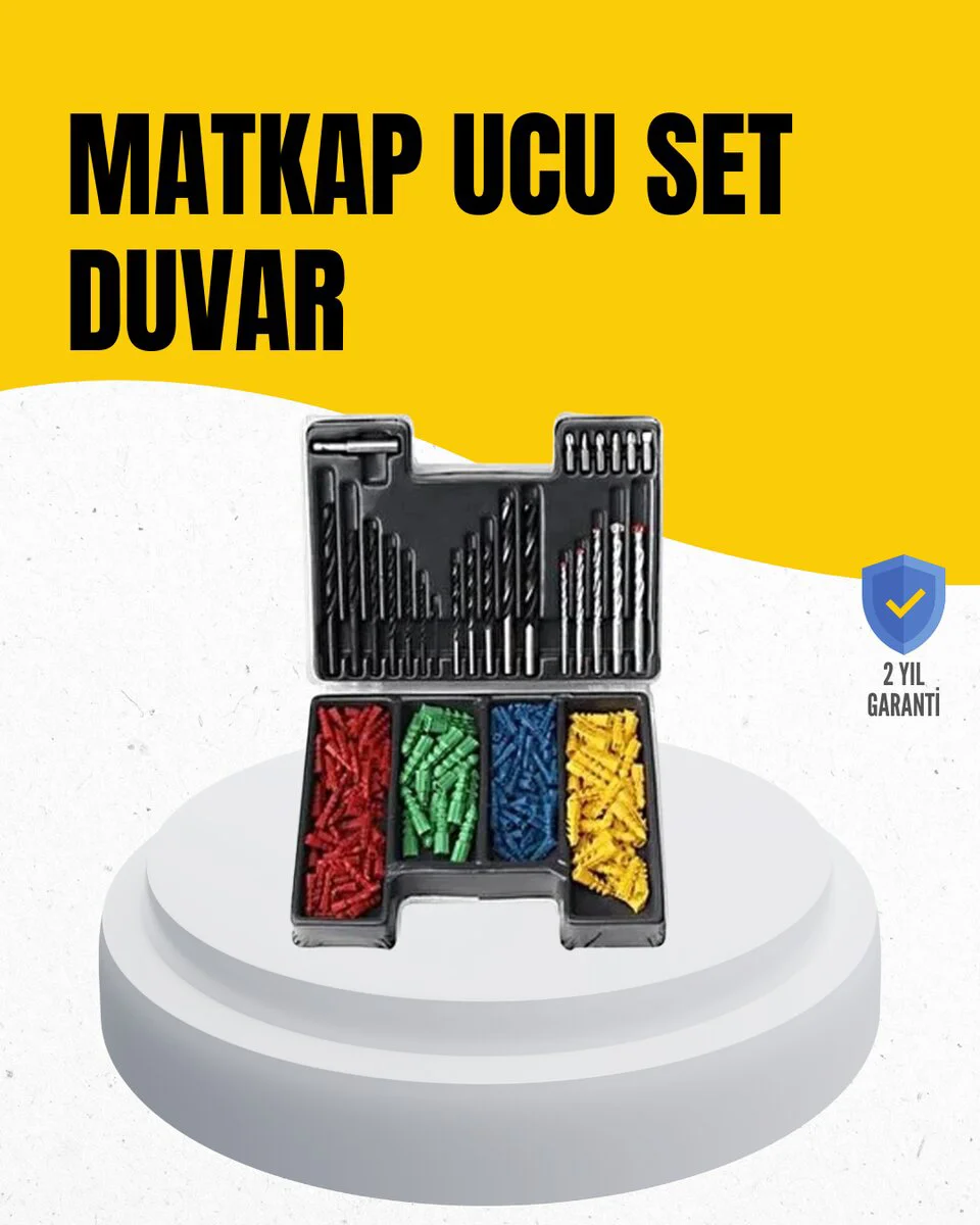 24 Parça Profesyonel Delme Uç Seti - Ahşap, Metal ve Beton İçin En Kapsamlı Matkap Ucu