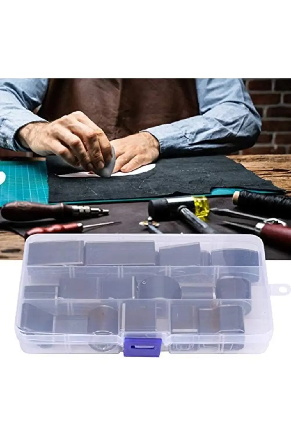 Tuhafiyecimiz 24 Parça Şekilli Delici, Deri Desen Çizici, Oval Yuvarlak Kare De Tuhafiyecimiz 24 Parça Şekilli Delici, Deri Desen Çizici, Oval Yuvarlak Kare De