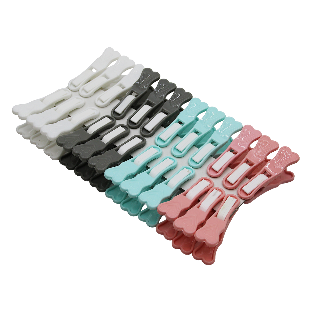 24 PARÇA  YAYSIZ PLASTİK MANDAL RENKLİ (4490)