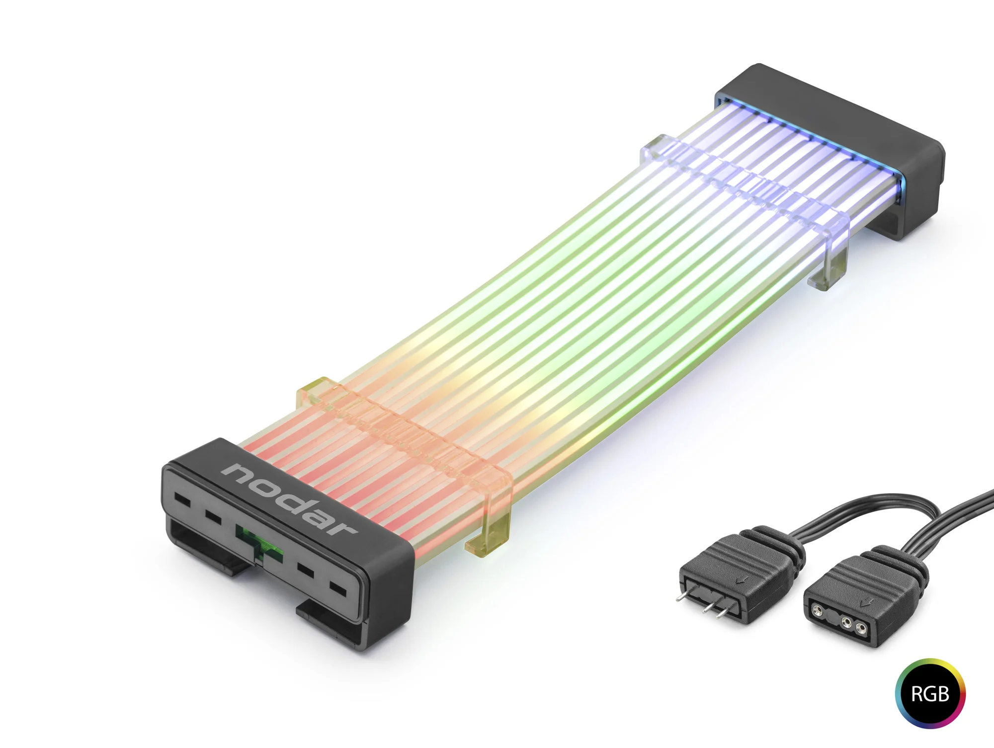 24 Pin Argb Anakart Güç Uzatma Kablosu Bükülebilir 2 Mm 108 Led Siyah ND2812B