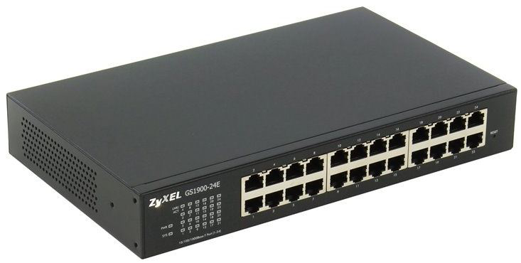 Zyxel 24 Port 24X10/100/1000 Mbps Switch Gs1900-24E
