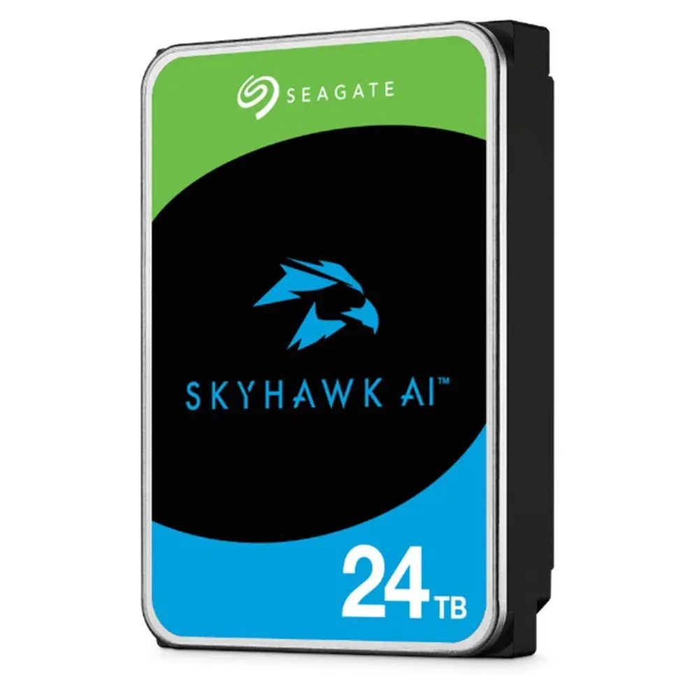 24 TB SEAGATE 3.5 SKYHAWK AI SATA 512MB 7/24 GUVENLIK ST24000VE00