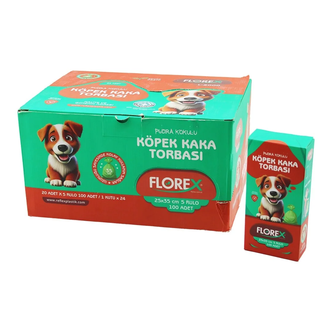 2400 Adet = 1 Koli Köpek - Evcil Hayvan Kaka Torbası Pudra Kokulu - 25x35cm Bx40 Fiyatı, Yorumları ve Özellikleri