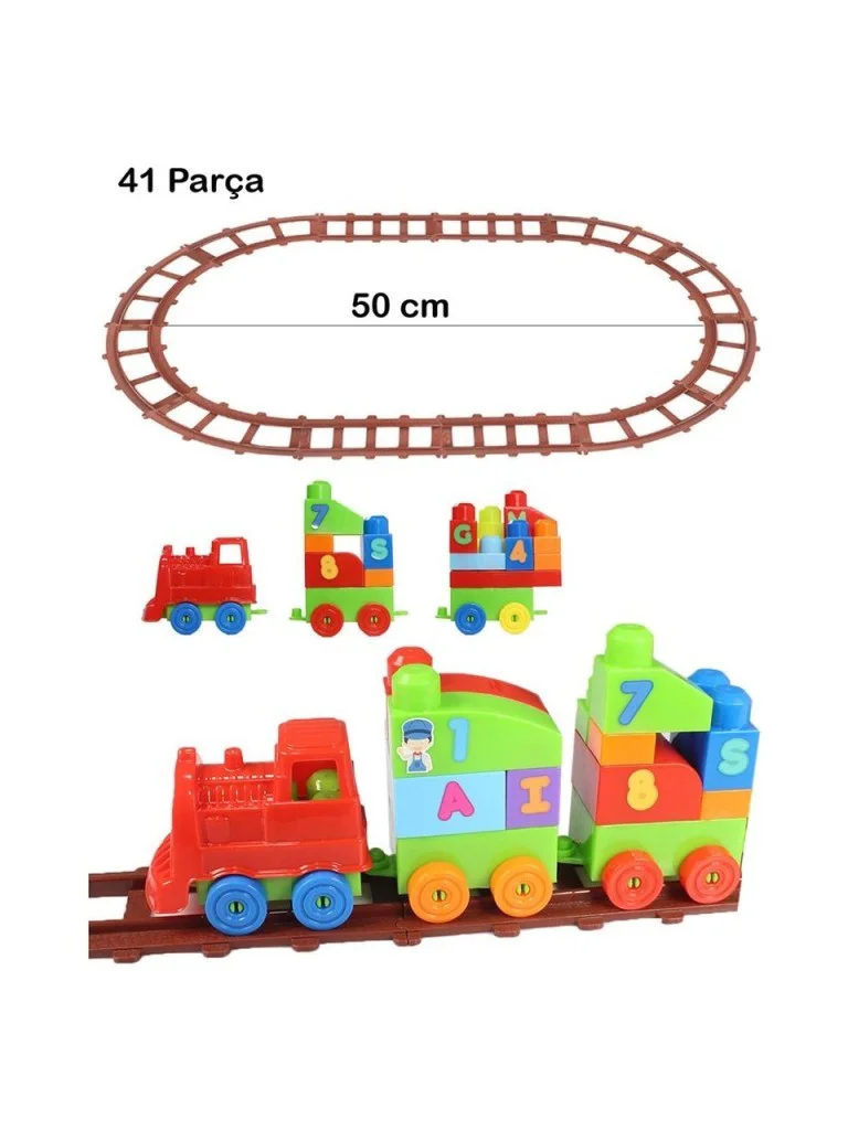 2403 - PLAYBOX 41 PARÇA LEGO TREN SETİ - 1 ADET