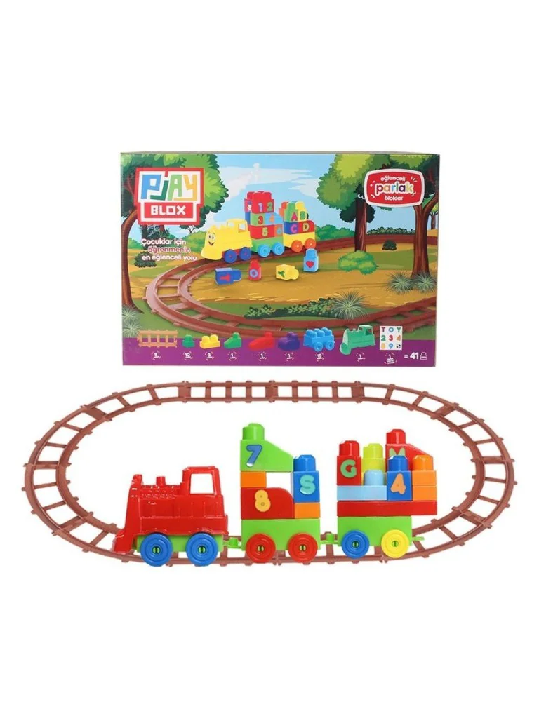 2403 - PLAYBOX 41 PARÇA LEGO TREN SETİ - 1 ADET