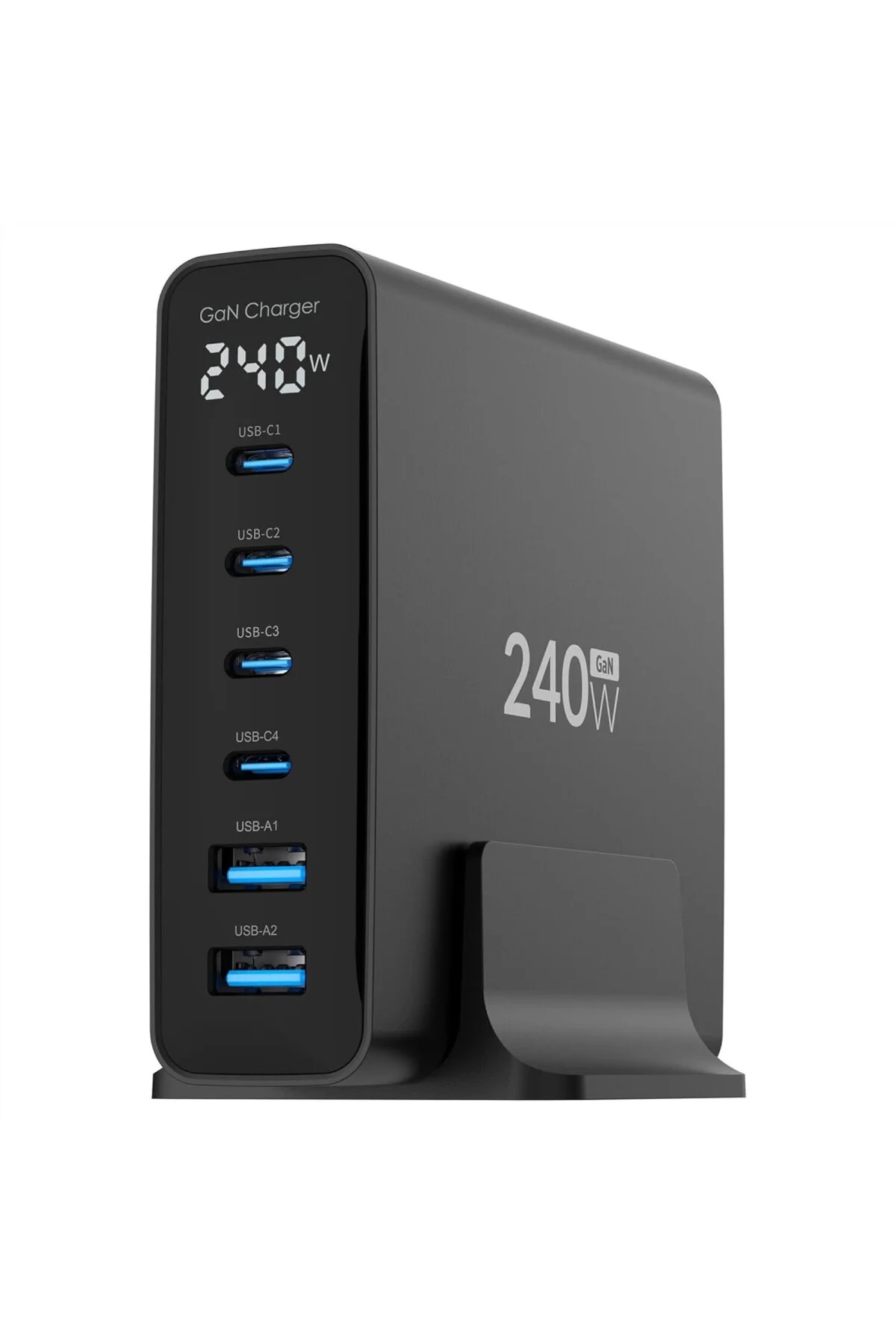 240W GaN PD 3.1 Masaüstü Hızlı Şarj Cihazı 4 Type-C + 2 USB-A iPhone & MacBook & Lap