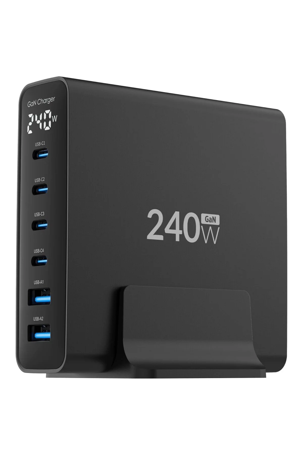 240W GaN PD 3.1 Masaüstü Hızlı Şarj Cihazı 4 Type-C + 2 USB-A iPhone & MacBook & Lap