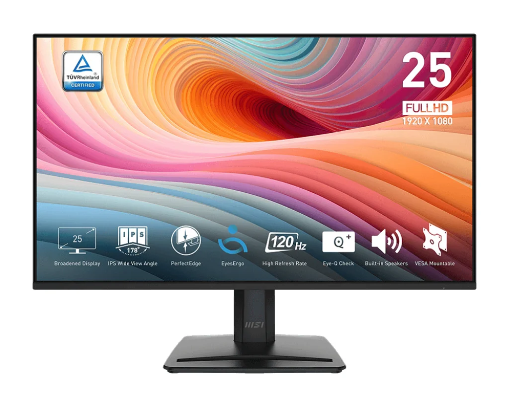 24.5 PRO MP251 E2 1920x1080 (FHD) 16:9 FLAT IPS 120HZ 1MS ADAPTIVE-SYNC SIYAH MONITOR Fiyatı, Yorumları ve Özellikleri
