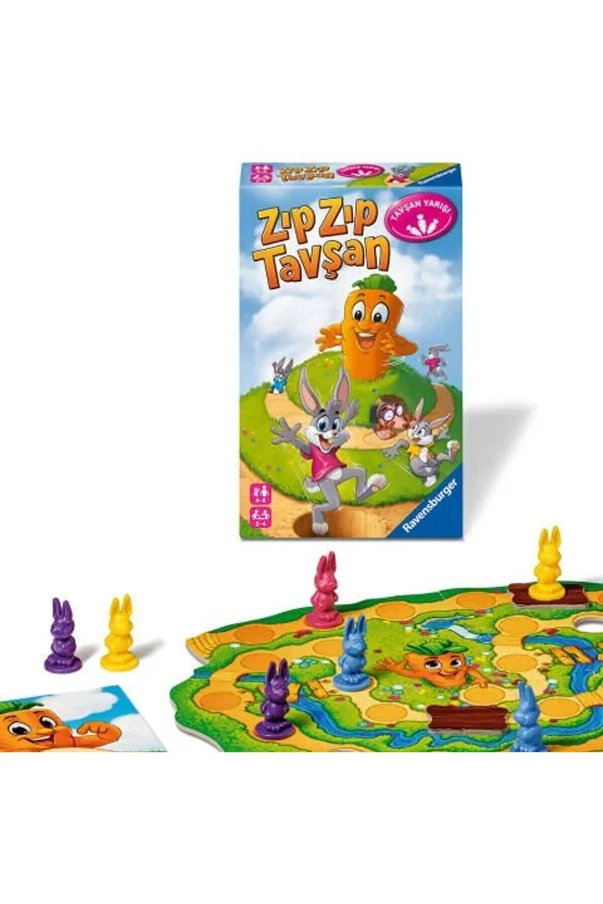 248810 Ravensburger - ZıpZıp Tavşan - Seyahat Boy Kutu Oyunu