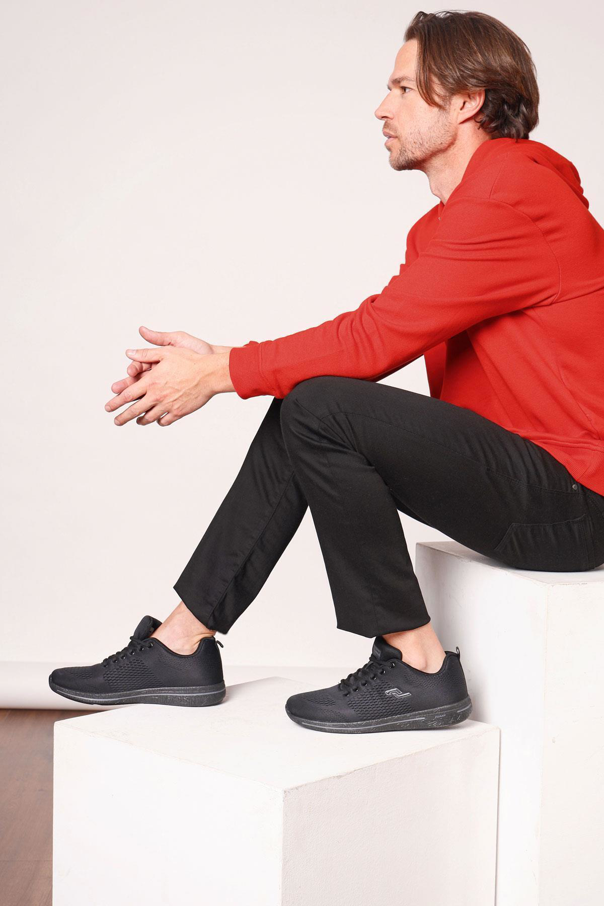 Jump 24938 Siyah Erkek Yürüyüş Koşu Spor Ayakkabı