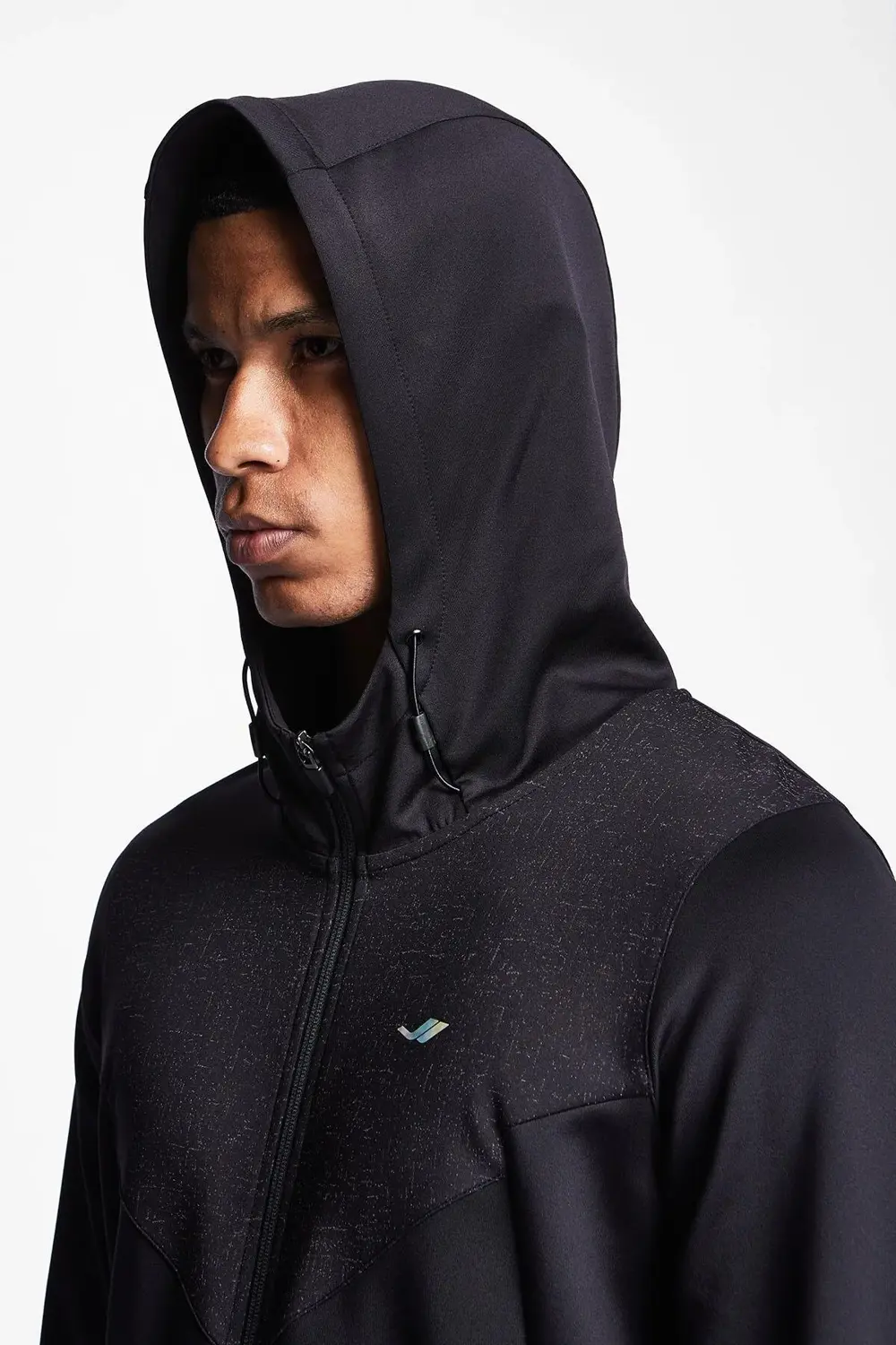 24B-1002 Erkek Koşu Fermuarlı Kapşonlu Üst