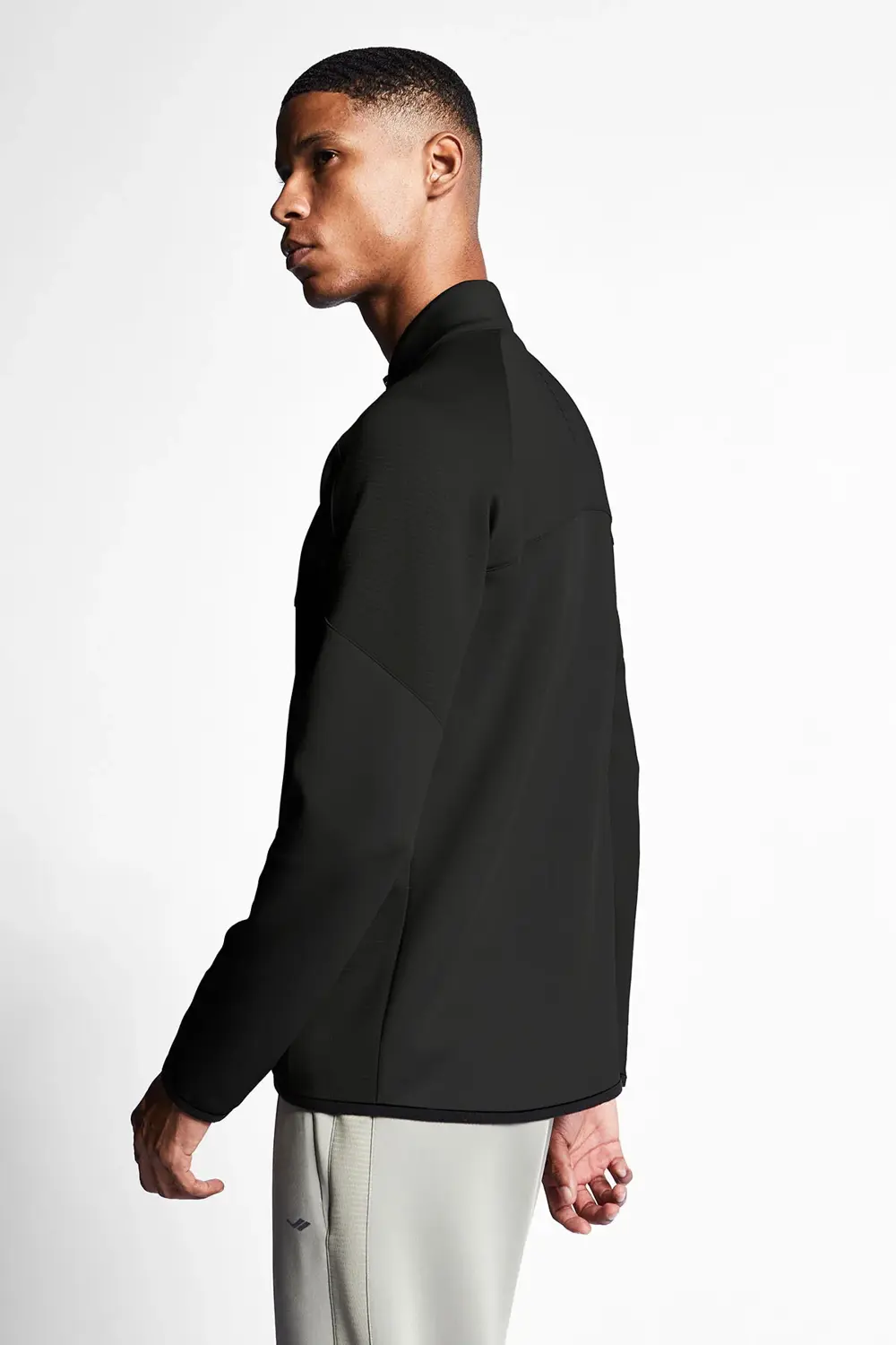 24b-1015 Antrenman Fermuarlı Ust Erkek Sıyah 24btep001015-633