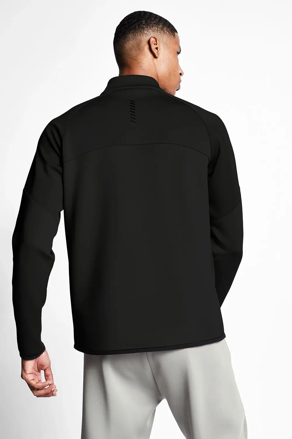 24b-1015 Antrenman Fermuarlı Ust Erkek Sıyah 24btep001015-633