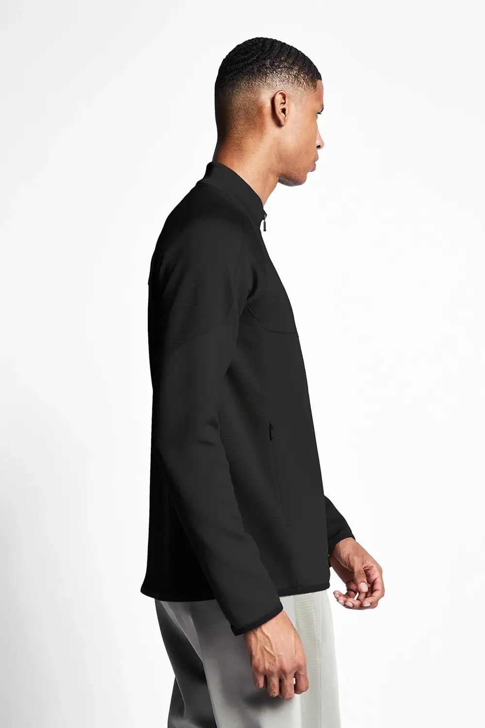 24b-1015 Antrenman Fermuarlı Ust Erkek Sıyah 24btep001015-633