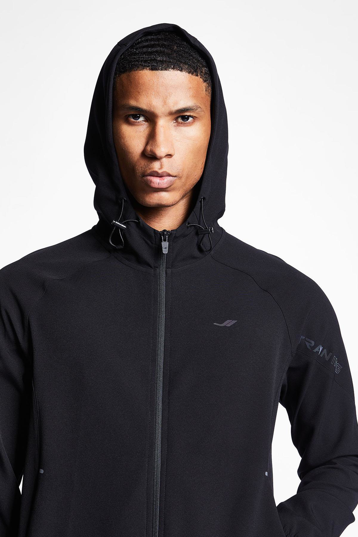 Lescon 24B-1018 Erkek Antrenman Fermuarlı Kapüşonlu Üst