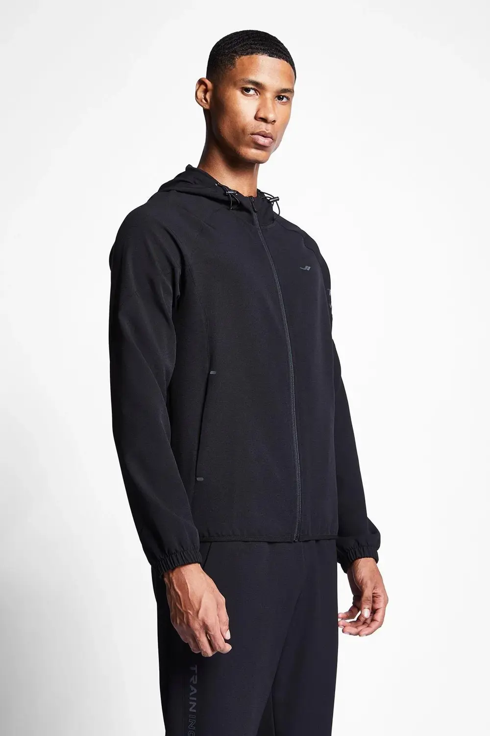 24b-1018 Erkek Antrenman Fermuarlı Kapüşonlu Üst