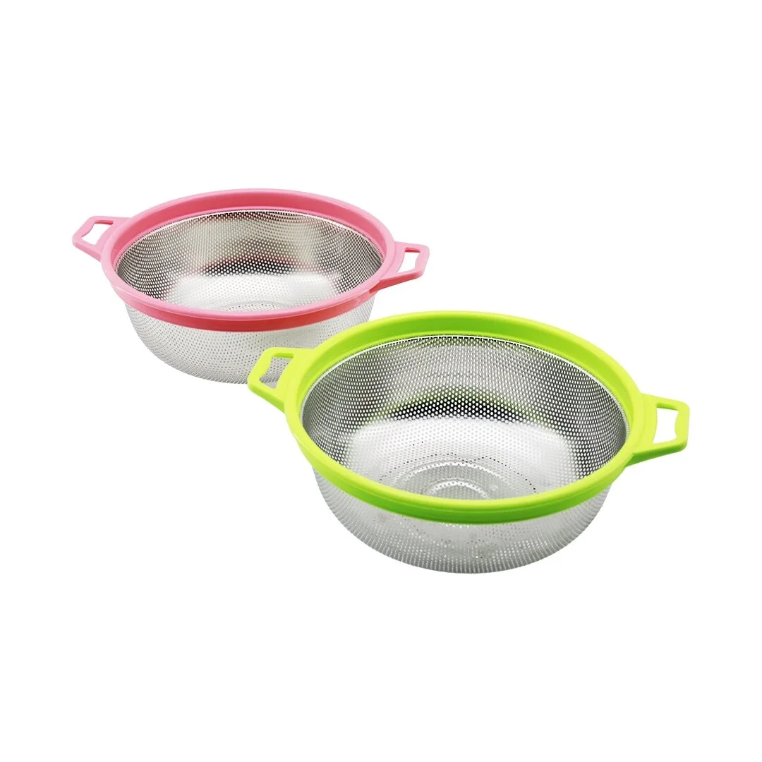 24cm Renkli Plastik Çerçeve - Kulplu Çelik Sepet Metal Süzgeç Bx40 Fiyatı, Yorumları ve Özellikleri