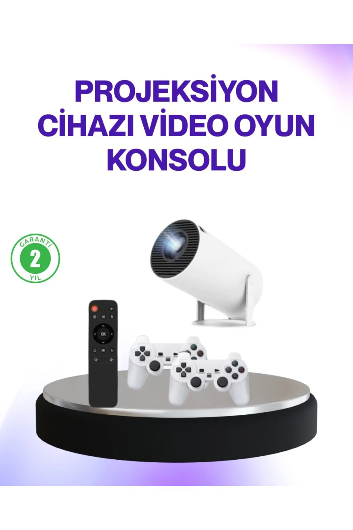 2.4G Kablosuz Destekli Oyun ve Film Projeksiyonu Ev Kullanımı İçin