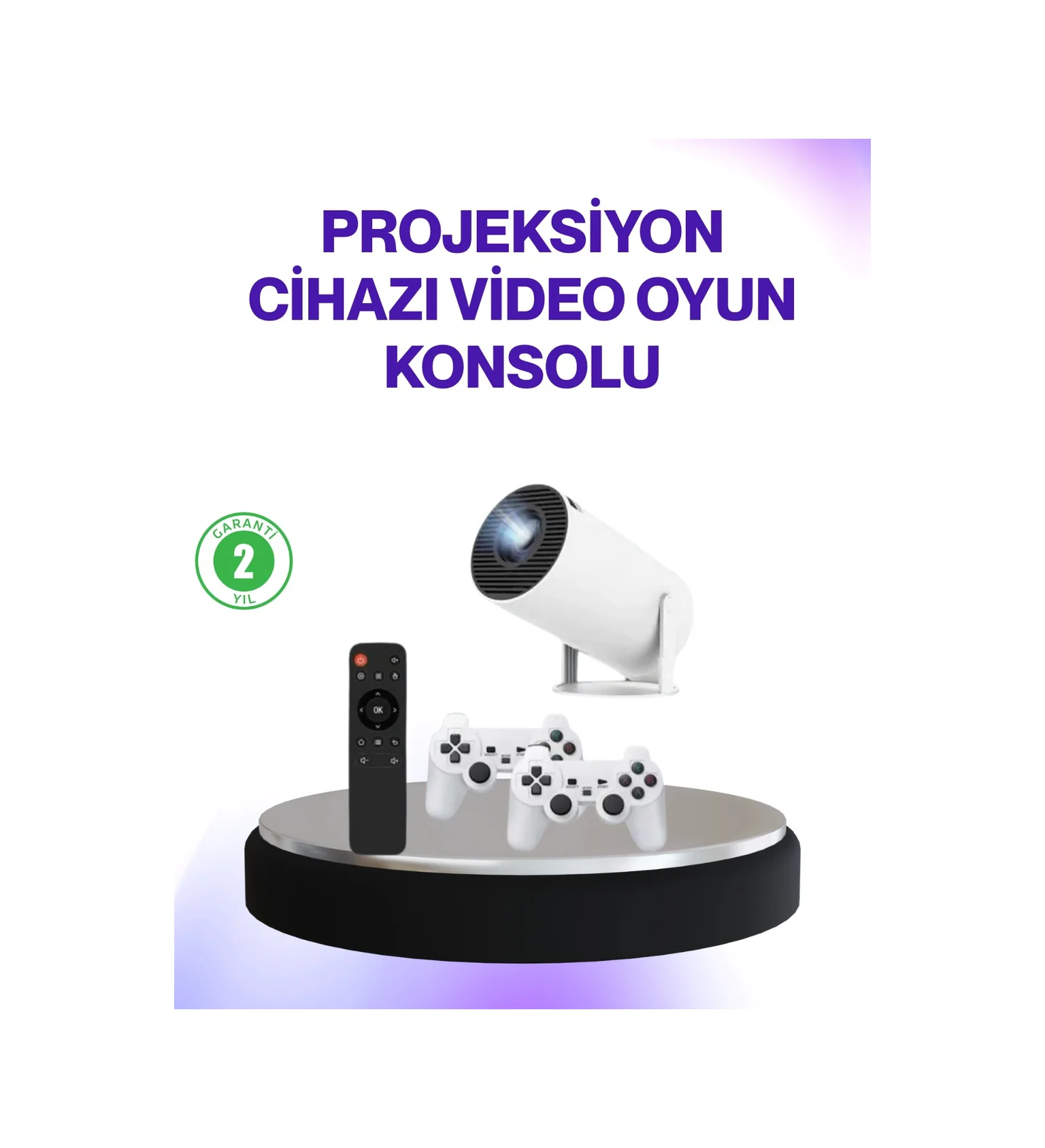 2.4g Kablosuz Destekli Oyun Ve Film Projeksiyonu Ev Kullanımı İçi