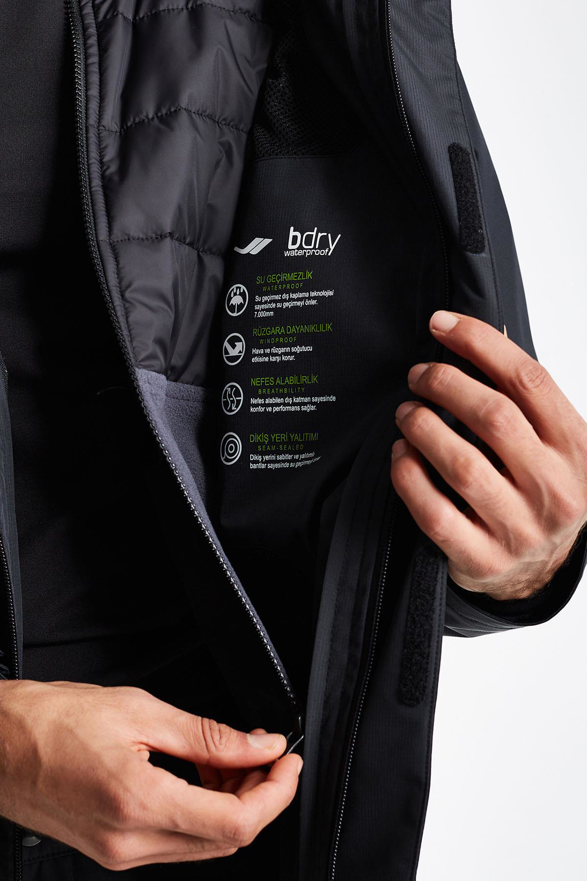 Lescon 24K-1054 Su Geçirmez Erkek 3In1 Kaban