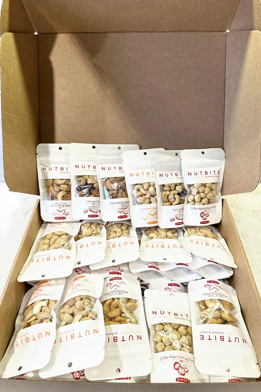 24'lü Cep Boy Kavrulmuş Karışık Paket - 24 x 40gr Cep Boy - Sağlı