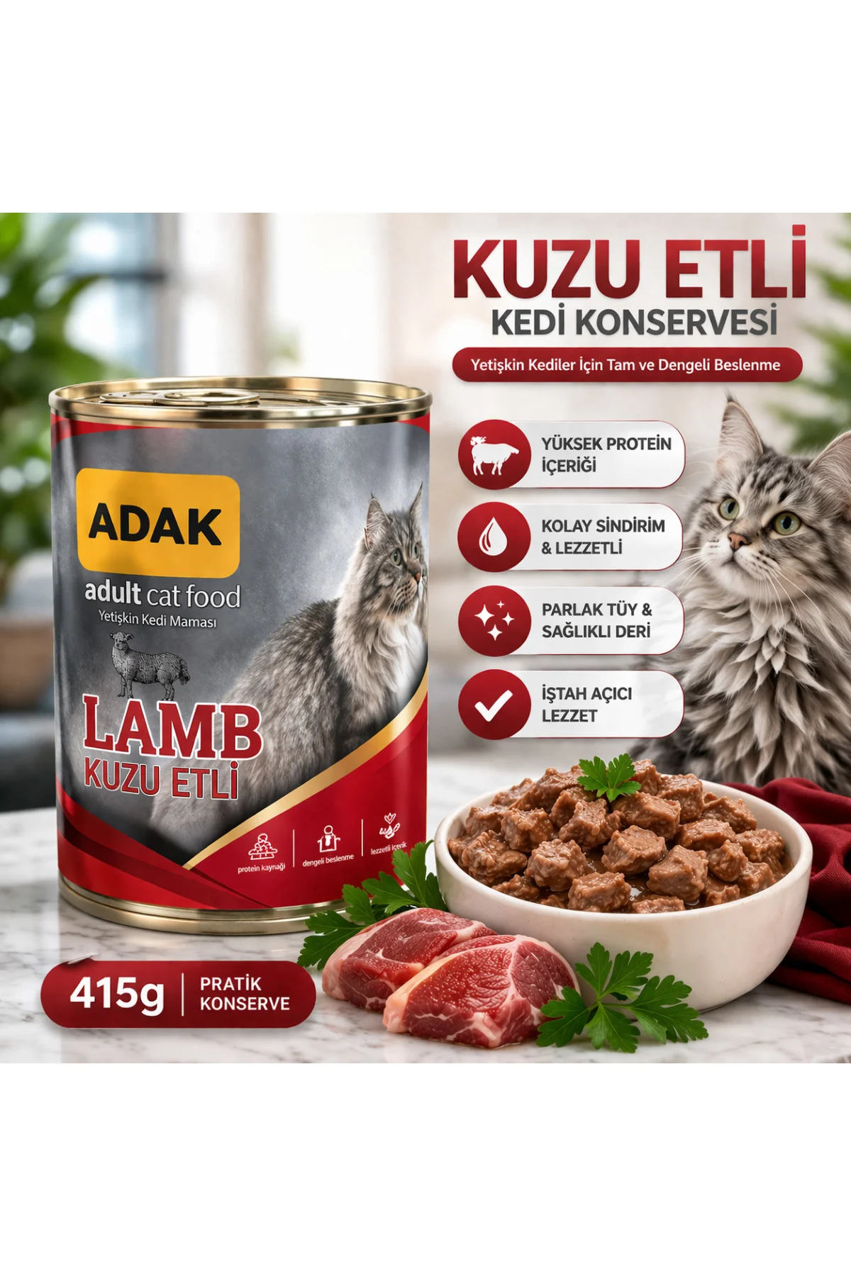 24’lü Karışık Kedi Konservesi 415g Büyük Boy – Yetişkin Kediler İ 24’lü Karışık Kedi Konservesi 415g Büyük Boy – Yetişkin Kediler İ