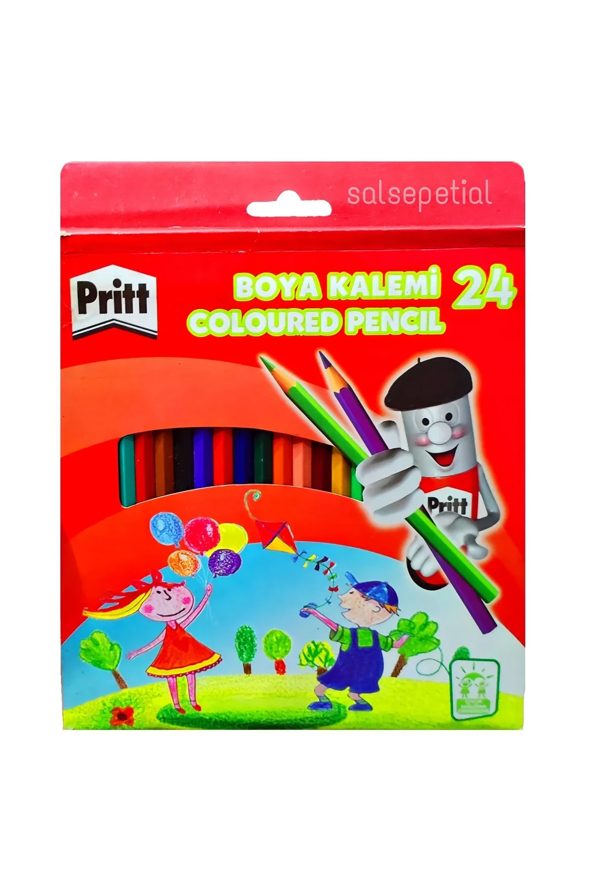 24'lü Kuru Boya Kalemi 24 Renk
