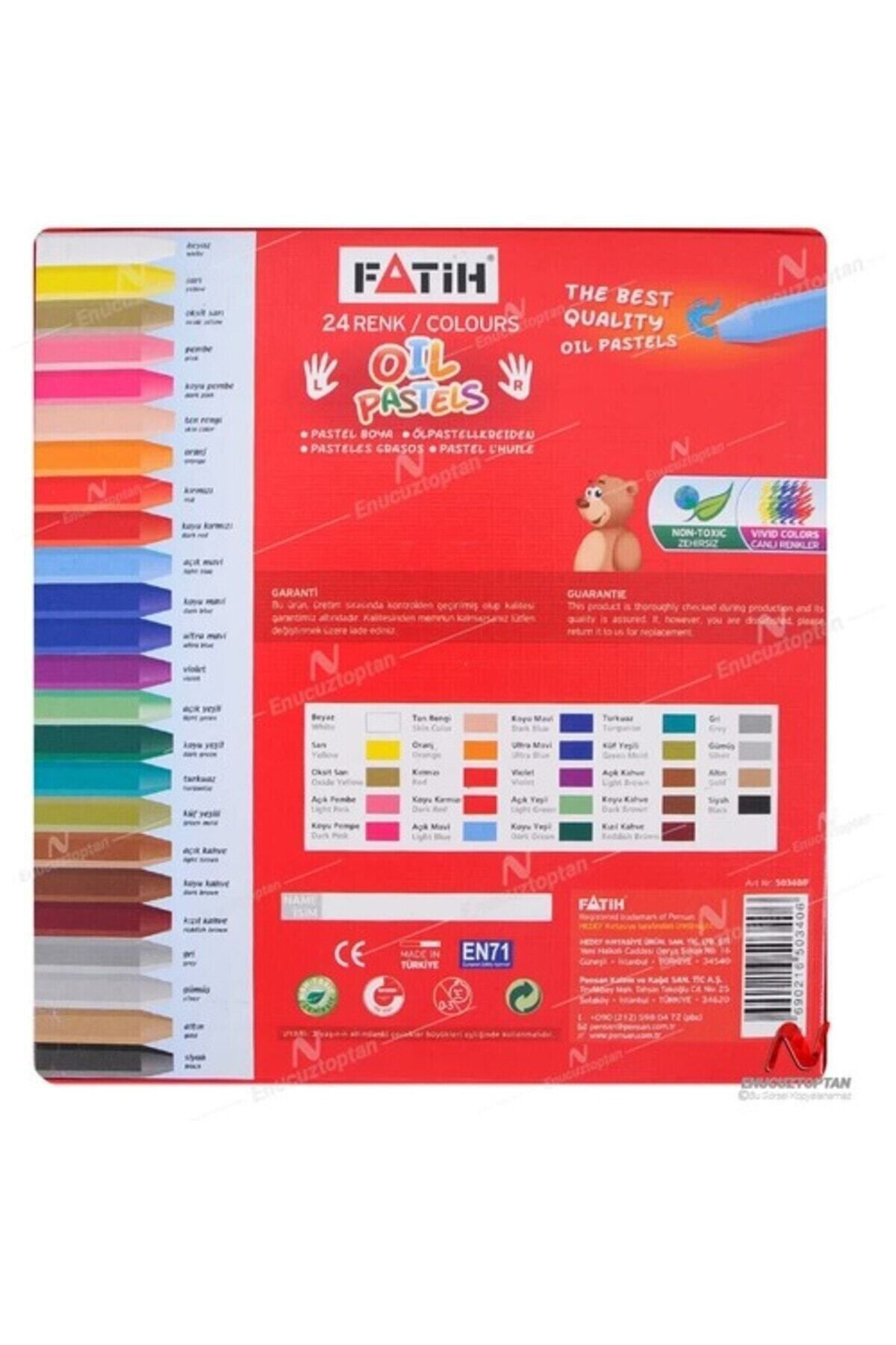 Fatih 24'Lü Pastel Boya Karton Kutu / 50340/F