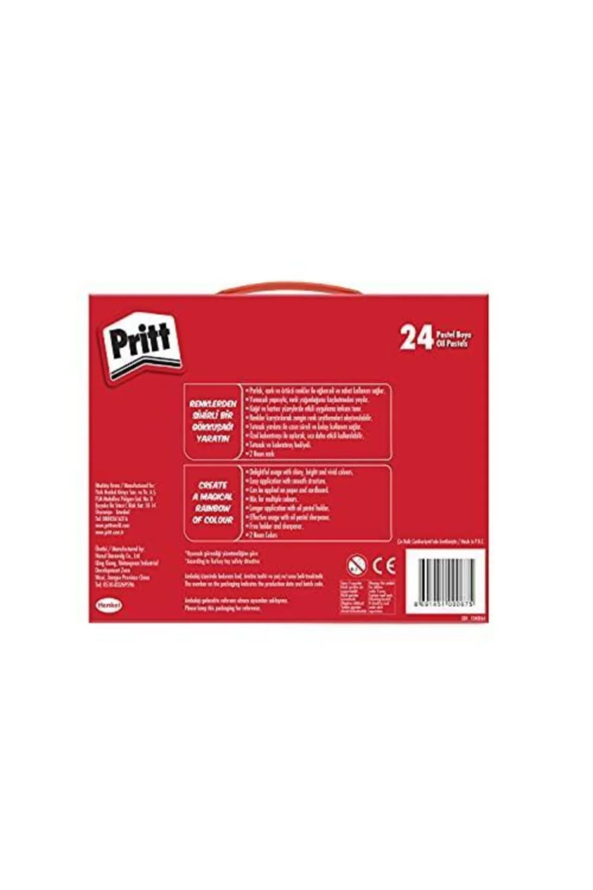 24lü Pastel Boya - Çantalı