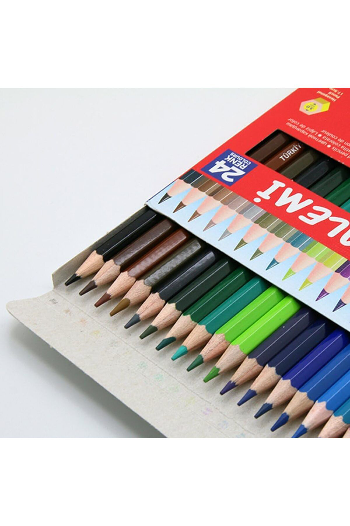 24'lü Tam Boy Kuru Boya Karton Kutu / 33225