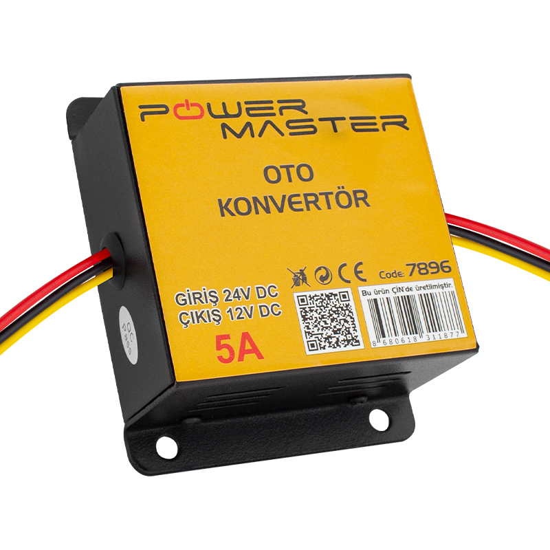 24V DC / 12V DC 5 AMPER OTO KONVERTÖR (4741)